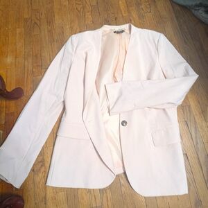 Light pink DKNY blazer w/ pockets